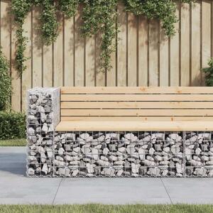 VidaXL Gabion Kertpad - Tömör Fenyőfa - 122cm