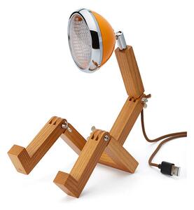 Piffany Copenhagen - Mr. Wattson Mini Asztali Lámpa USB Ash/Mclaren Orange - Lampemesteren