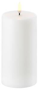 Uyuni - Oszlopos Gyertya LED Nordic White 7,8 x 15 cm - Lampemesteren