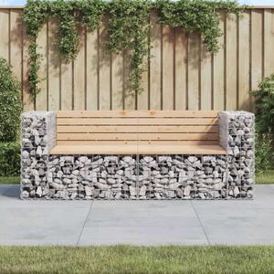 VidaXL Gabion Kerti Pad - Fenyőfa - 184x71x65,5 cm