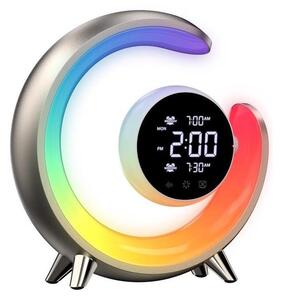Immax Immax 08981L- LED RGBW Dimmelhető asztali lámpa ébresztőórával PEACOCK LED/20W/5V USB IM1233
