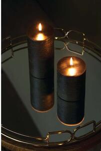 Uyuni Lighting - Oszlopos Gyertya LED 7,8x10,1 cm Rustic Forest BlackUyuni Lighting - Lampemesteren