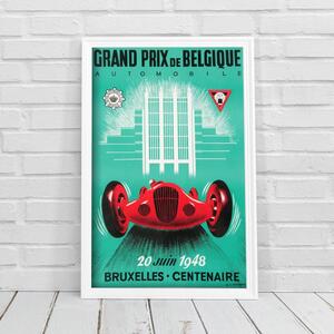Retro poszterek Retro poszterek Grand Prix de Belgique Automobile