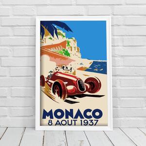 Retro poszterek Retro poszterek Automotive Monaco