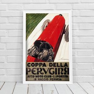 Retro plakát Retro plakát GRAND PRIX POSTER COPPA della Perugin Federico Seneca