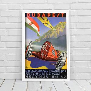 Retro plakát Retro plakát Budapest MAGYARHORZAG GRAND PRIX AUTO