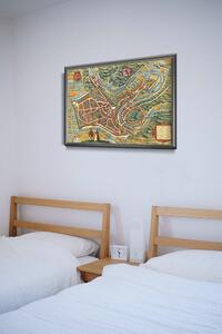 Plakát Plakát Luxemburg régi térképe