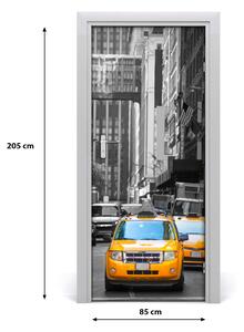 Ajtóposzter öntapadós New York taxi 85x205