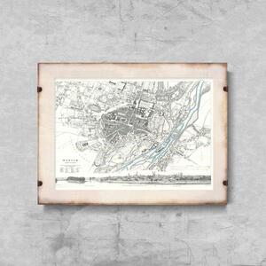 Poszter képek Poszter képek A Liverpool régi térképe