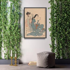 Fali poszter Fali poszter Nők, habverő haj ukiyo-e