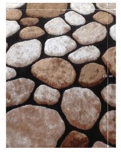 PEBBLE barna polyester szőnyeg 80x150cm
