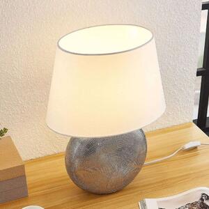 Lindby - Florentino Asztali Lámpa Silver/WhiteLindby - Lampemesteren