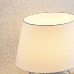 Lindby - Florentino Asztali Lámpa Silver/WhiteLindby - Lampemesteren