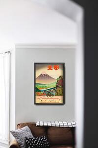 Retro plakát Retro plakát Tenjiku tokube lovaglás gigantikus varangy