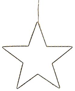 Háromdarabos Ezüst Csillag Alakú Dekorációs Készlet LED Fénnyel KUNNARI