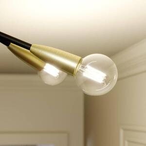 Lucande - Carlea 4 Mennyezeti Lámpa Black/BrassLucande - Lampemesteren