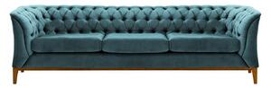 POWEL 3 személyes kék szövet kanapé