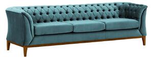 POWEL 3 személyes kék szövet kanapé