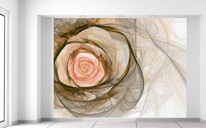 Fotótapéta Gyönyöru rózsa fraktál Anyag: Öntapadó, Méretek: 200 x 150 cm
