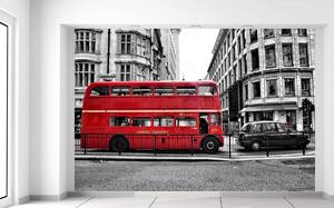Gario Fotótapéta Piros londoni busz Anyag: Öntapadó, Méret: 200 x 135 cm