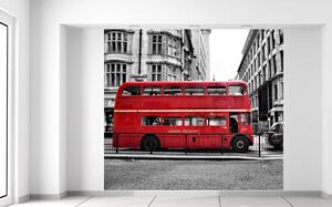 Fotótapéta Piros londoni busz Anyag: Öntapadó, Méretek: 268 x 240 cm