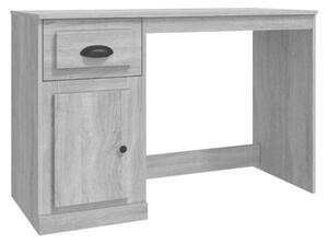 VidaXL Íróasztal Fiókkal - Sonoma Szürke - 115cm