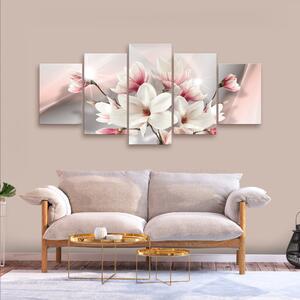 Vászonkép - Magnolia in Bloom (5 Parts) Wide