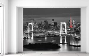 Gario Fotótapéta Szivárványhíd Tokió Anyag: Öntapadó, Méret: 368 x 248 cm