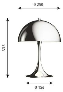 Louis Poulsen - Panthella Asztali Lámpa Lamp 250 Chrome - Lampemesteren
