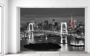 Fotótapéta Szivárványhíd Tokió Anyag: Öntapadó, Méretek: 368 x 248 cm