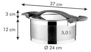 Tescoma ULTIMA Lábas fedővel ø 24 cm, 5.0 l