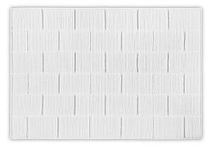 Tile fehér pamut fürdőszobai kilépő, 50 x 80 cm - L'appartement