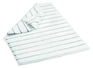 Stripped Terry fehér-szürke pamut fürdőszobai kilépő, 60 x 90 cm - Foutastic