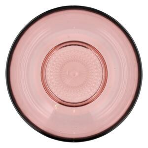 Kusintha rózsaszín üveg tál, ø 20 cm - Bitz