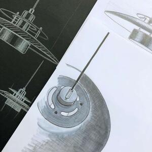 Halo Design - Sørup Függőlámpa Matt Black/Copper - Lampemesteren