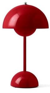 &Tradition - Flowerpot VP9 Portable Asztali Lámpa Vermilion Red - Lampemesteren