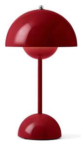 &Tradition - Flowerpot VP9 Portable Asztali Lámpa Vermilion Red - Lampemesteren