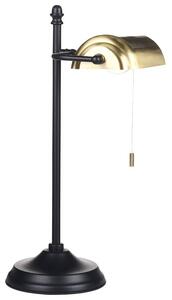 Fekete és arany fém asztali lámpa 52 cm MARAVAL