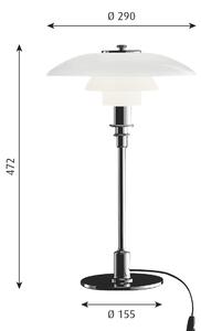 Louis Poulsen - PH 3/2 Asztali Lámpa High Gloss Chrome - Lampemesteren
