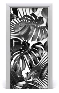 Ajtó tapéta trópusi levelek 75x205