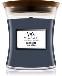 Woodwick Indigo Suede illatos gyertya 85 g