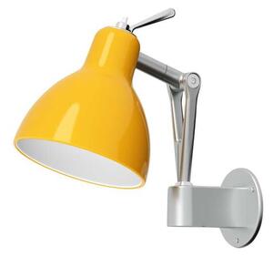 Rotaliana - Luxy W0 Fali Lámpa Aluminium with Yellow - Lampemesteren