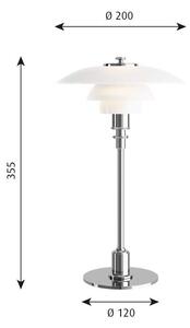 Louis Poulsen - PH 2/1 Asztali Lámpa High Gloss Chrome - Lampemesteren