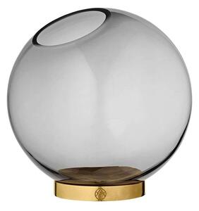 AYTM - Globe vase w. stand Ø21 Black/GoldAYTM - Lampemesteren