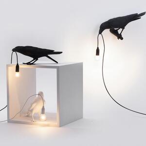 Seletti - Bird Lamp Waiting Asztali Lámpa Kültéri White - Lampemesteren
