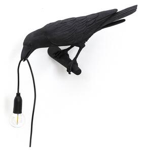 Seletti - Bird Lamp Looking Left Fali Lámpa Black - Lampemesteren