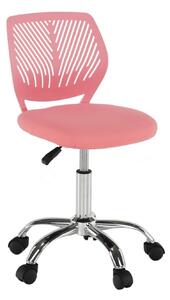 SELVA rózsaszín ökobőr irodai szék