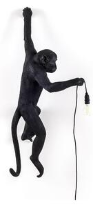 Seletti - Monkey Hanging Kültéri Fali Lámpa Left Black - Lampemesteren