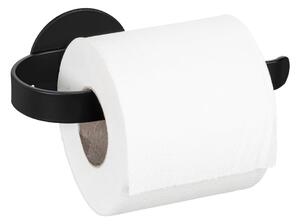 Matt fekete öntapadós fém WC-papír tartó Bivio – Wenko