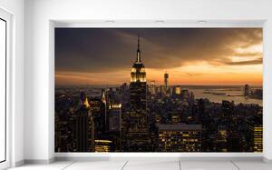 Gario Fotótapéta New York naplementekor Anyag: Öntapadó, Méret: 402 x 240 cm